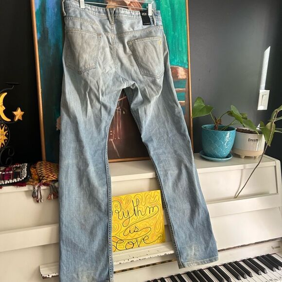 Fifty five Diesel Stylish Light Blue Men's Skinny Jeans 32 4 Button Fly - Picture 7 of 16